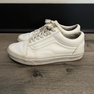 Vans Old Skool White Leather